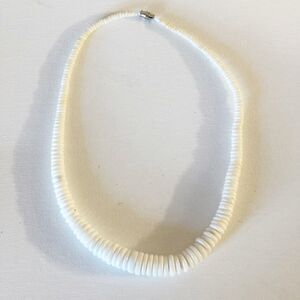 Graduated Heishi Bead Necklace Hawaiian Surfer Nature Beach Jewelry Gift 18”